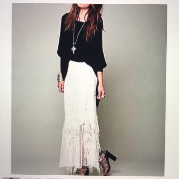 Free People Dresses & Skirts - Free People lace maxi skirt